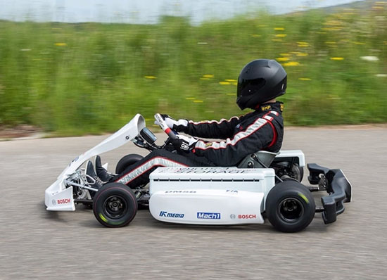 Bosch dévoile un karting électrique développé avec la FIA