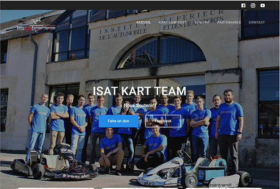 Bienvenue sur le site de l'ISAT Kart Team