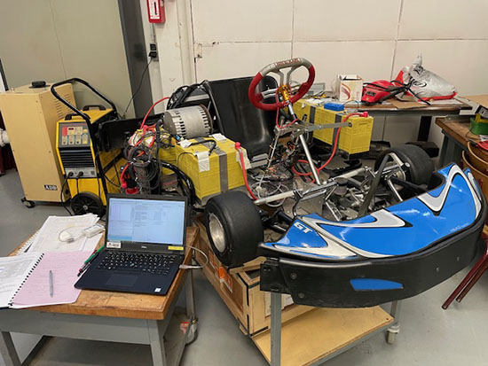 Le kart électrique de l'IUT GEII de Poitiers fait peau neuve