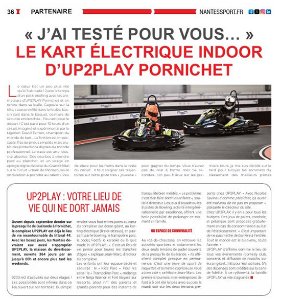 J'ai testé pour vous - Le kart électrique indoor d'UP2Play Pornichet