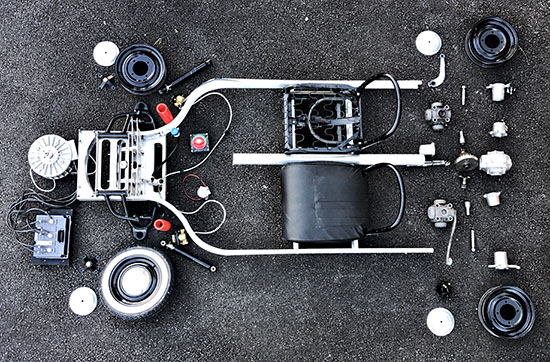 Electrification d'une réplique de Peugeot 203 à l'échelle 2/3