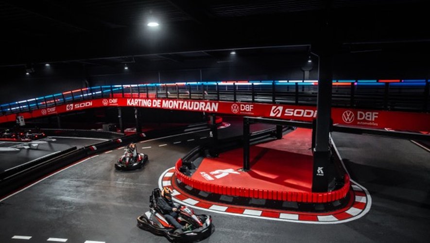 La nouvelle piste indoor du karting Toulouse Montaudran, entièrement repensée pour l’activité électrique. © Karting Montaudran
