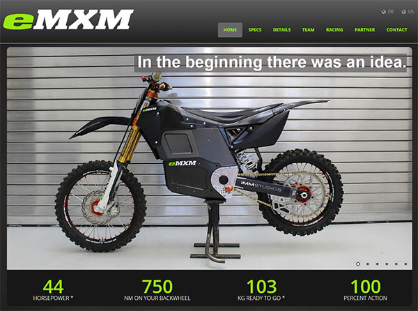 eMXM - A poweful 100% electric motocross