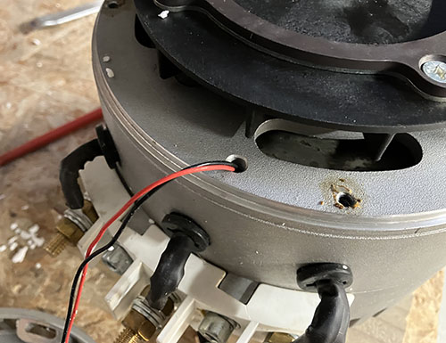 Replacing the fan and Hall-effect sensor on a Motenergy ME1306 motor