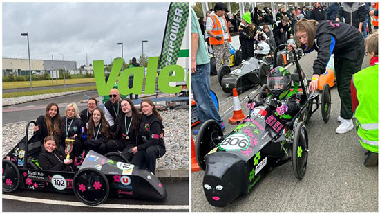 La team Fernande, à Auchel, championne de France avec son kart électrique La team Fernande, à Auchel, championne de France avec son kart électrique